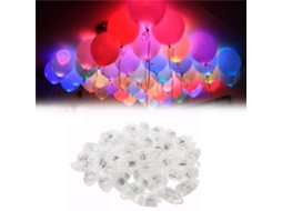 Luzes led para balões 30un piscantes luminosas decorar festa natal casamento aniversário S/MARCA