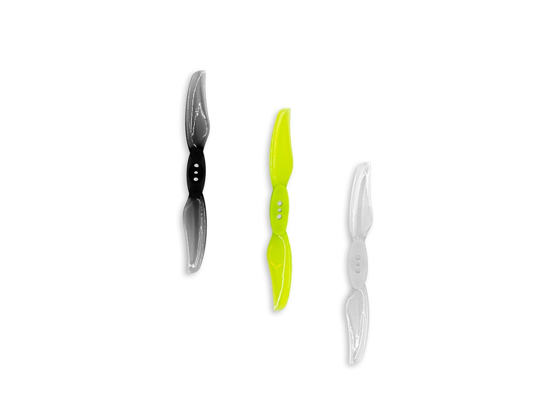 Hélices Gemfan Floppy Proppy F3015 de 3 Polegadas com 2 Pás em Policarbonato, Cinzento , para Drones de Corrida Fpv. MDUG (2 Pares)