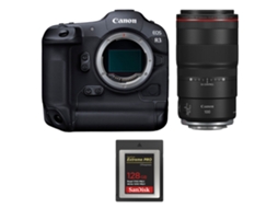 Eos R3 + Rf 100mm F/2.8 L Macro Is Usm + 1 Sandisk 128gb Extreme Pro Cfexpress Type B + Ebook “20 Dicas para Fotos Que Impressionam” CANON