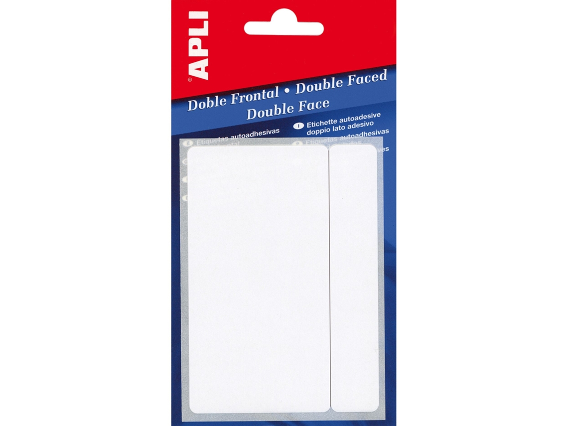 Etiquetas Frente Dupla APLI (Branco - 12 X 30 mm)