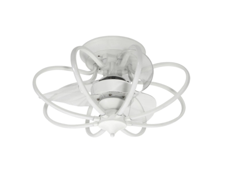 Ventilador DC KAI LED branco 3 temperaturas controle remoto INTERLUSA