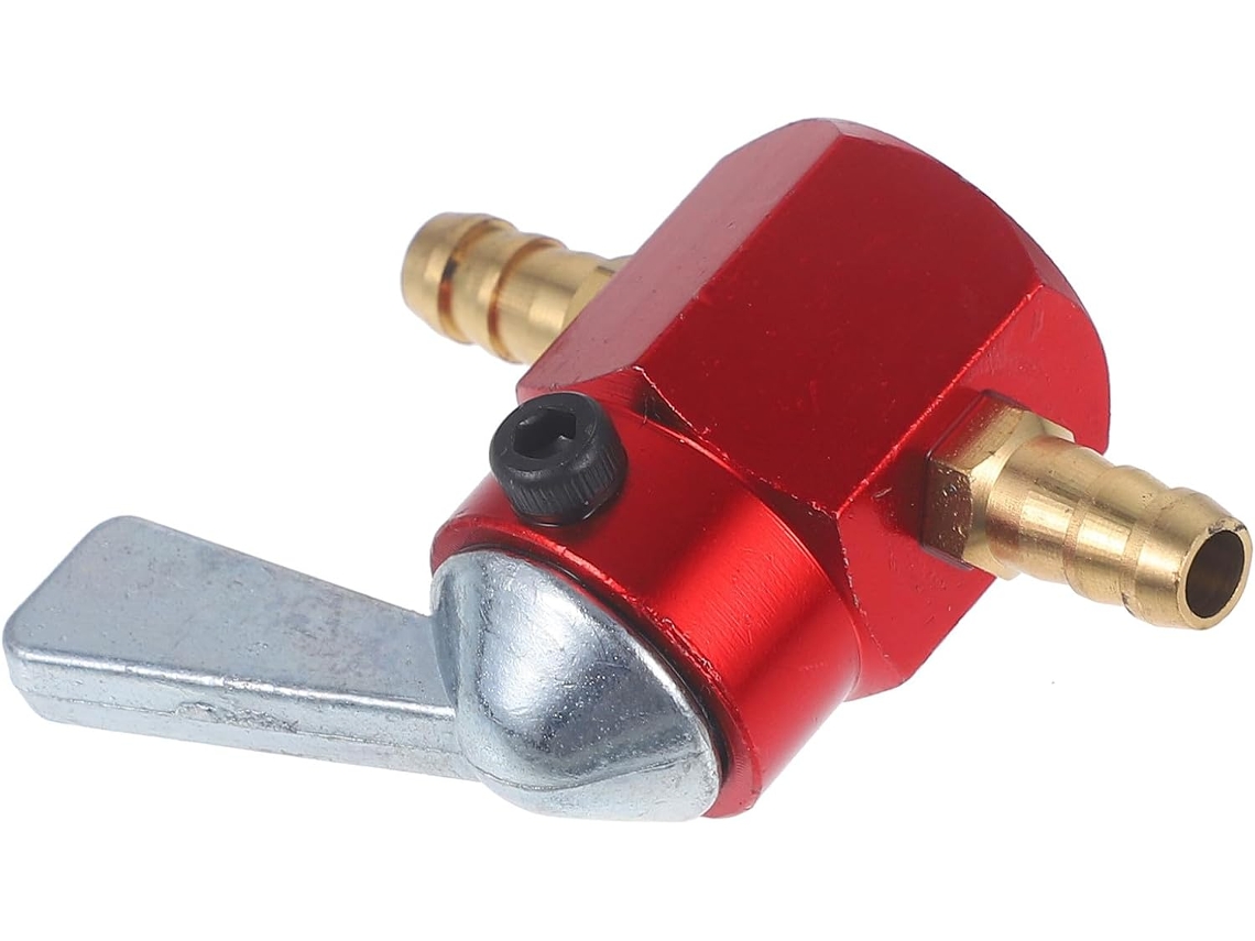 Interruptor De Torneira De Combustível Em Linha Para Motocicletas E Quadriciclos, Liga De Alumínio, Fácil Instalação.