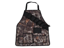 Avental de churrasco Oxford leve, com bolsos, ajustável para cozinha e BBQ com MARCA