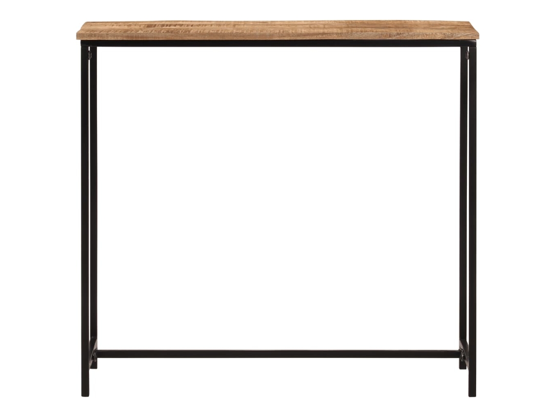 Mesa Consola  Mesa De Apoio  Mesa Lateral 80x30x74 Cm Madeira De Mangueira Maciça E Ferro Wsd811461 Lovely Home