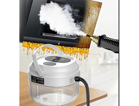 2500w 220v 1.5l Limpador A Vapor Portátil, Com Tela Sensível Ao Toque Inteligente, Para Móveis, Carro, Chuveirobranco Eafc