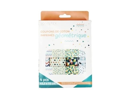 Cupom de Tecido - SODERTEX - Estampa Geométrica - 45,5 x 55 cm - 100 Algodão - Lazer Criativo