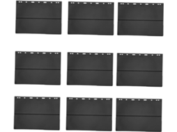 Valiclud Feuillets Mobiles Para Álbum De Timbres 10 Peças Em Pet Noir - Double Face 2 Rangées