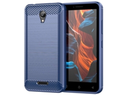 Capa De Celular De Fibra De Carbono Tpu Com Textura Escovada Para Lenovo A1010