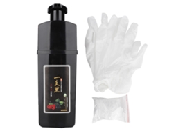 Creme De Tinta Para Cabelo Preto 500ml - Corante Natural, Sem Irritação, Fácil De Usar