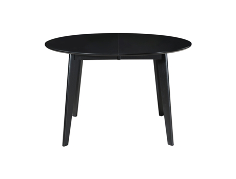 Mesa de jantar extensível redonda preta L120-150 cm LEENA MILIBOO