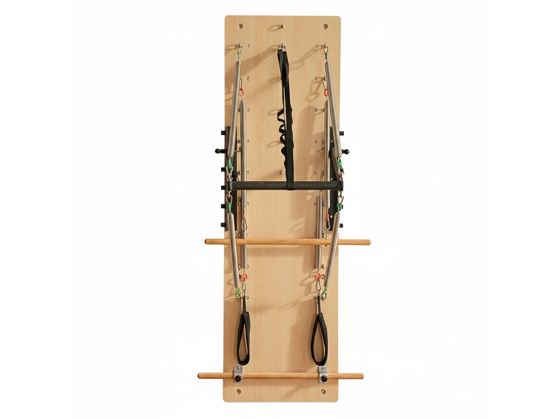Wall Unit Pilates Cuore Pilates – Estrutura Em Madeira Maciça, Aço Inoxidável, Molas De Diferentes Intensidades