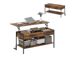 Mesa de Centro Estilo Industrial Tampo Elevável Armazenamento | SINI TECH STORE