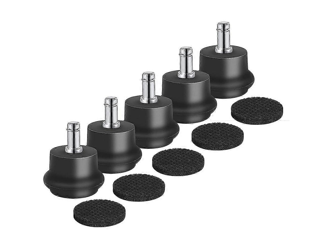 Lurelia Pés Fixos Para Cadeira De Escritório, 11 X 22 Mm, 52 Mm, Silencioso, Magnético, Preto