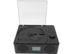 Leitor De Cd Goshyda, Leitor De Cd Portátil Bluetooth Para Mesa Com Alto Falante Hifi, Rádio Fm, Controle Remoto, Usb