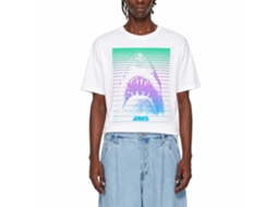 Rockinstone Jaws Movie Blinds White Adult T-shirt Size:l