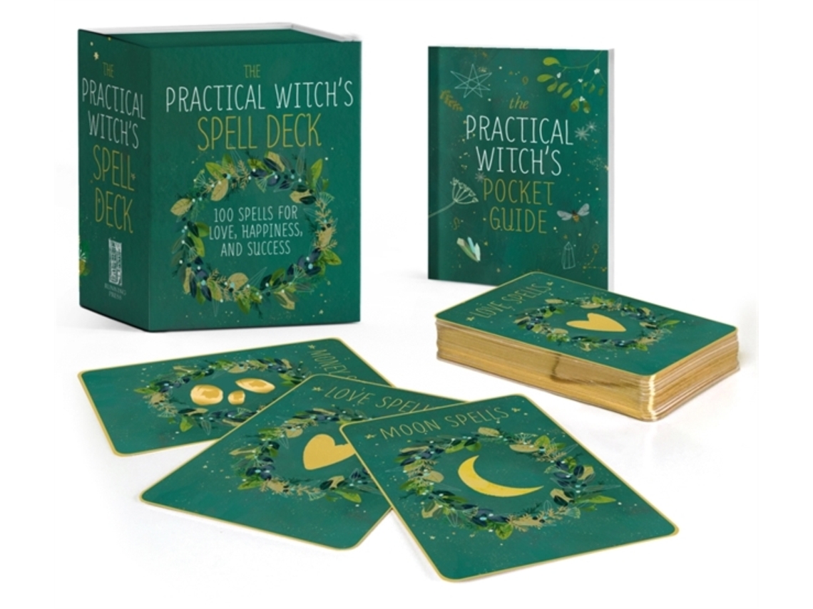Livro The Practical Witchs Spell Deck de Cerridwen Greenleaf (Inglês)