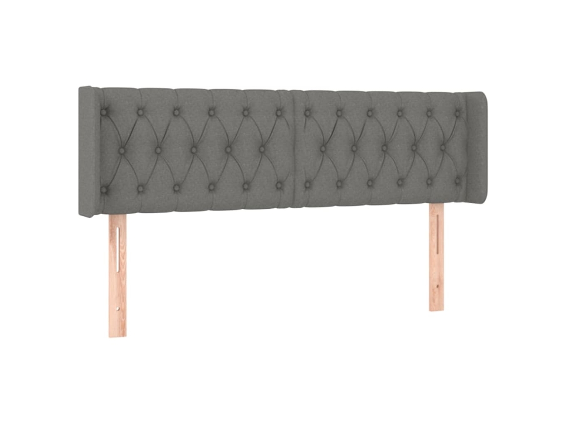 Headboard, Headboards Vidaxl Cinzeto Tecido (147 X 16 X 78/88 Cm)