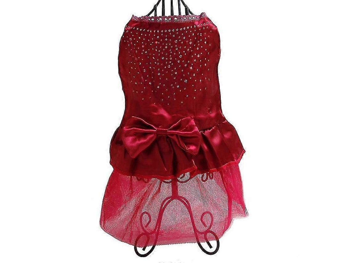 Vestido Tutu Gaze Para Filhote E Gato Princesa Com Prendedores