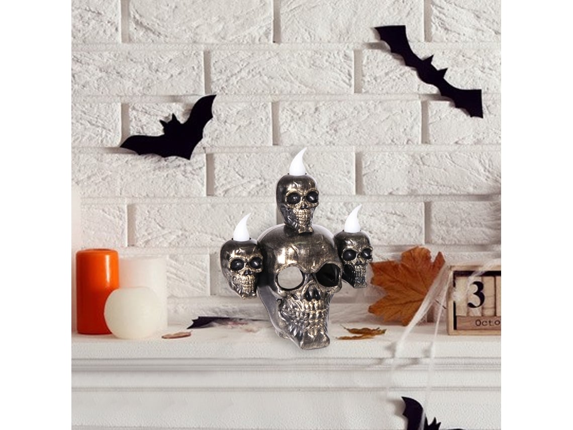 Ornamento De Esqueleto De Halloween (com Luzes E Fumaça) Eoocoo