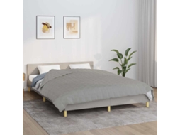 Vidaxl Manta Pesada 15 Kg 220x240 Cm Tecido Cinzento