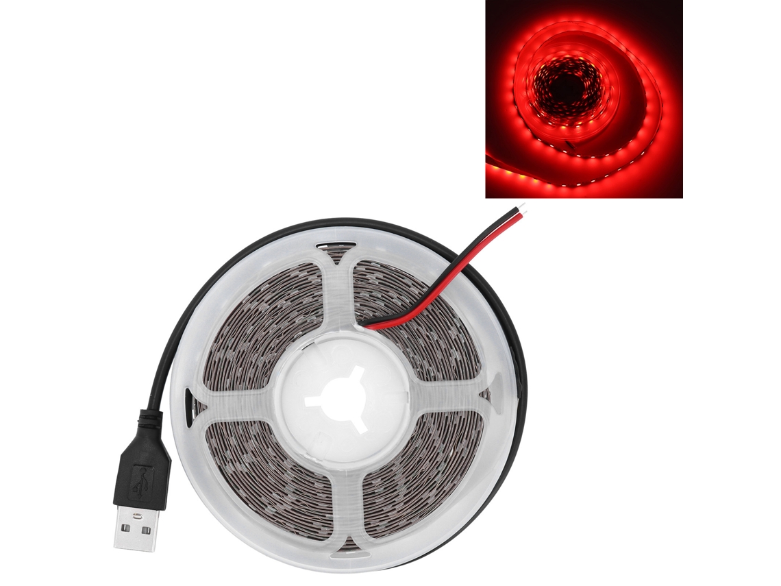 Luz de fita led RGBW 5v flexível USB 5m 60led/m para decoração de gabinetes e computadores