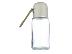 Garrafa de Controle Quantitativo de Sal 180ml Vidro Transparente Tampa Selada para Cozinha | S/MARCA