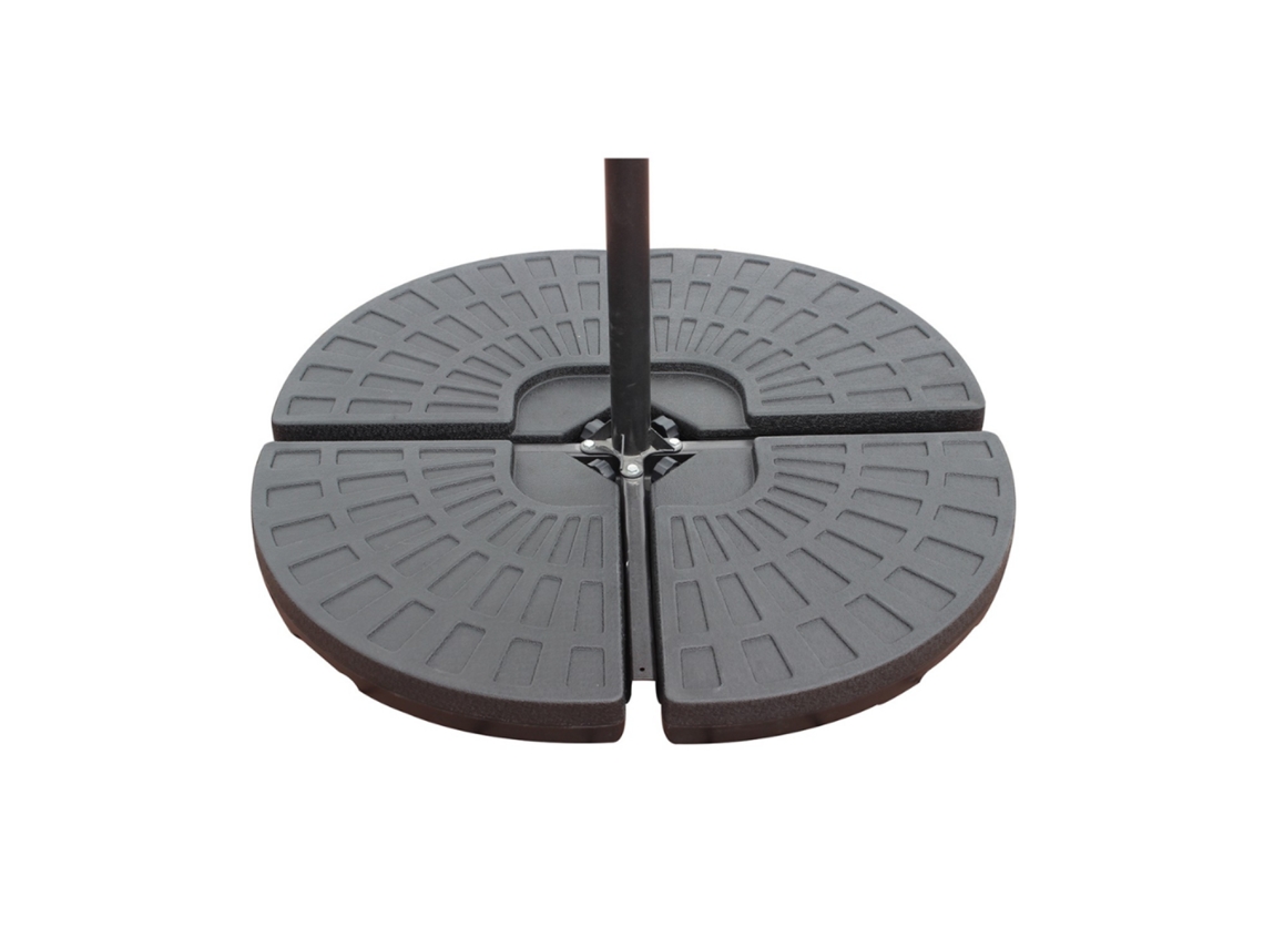 Chapéu de Sol CONCEPT U (Preto - Polietileno - 350x350x7 cm)