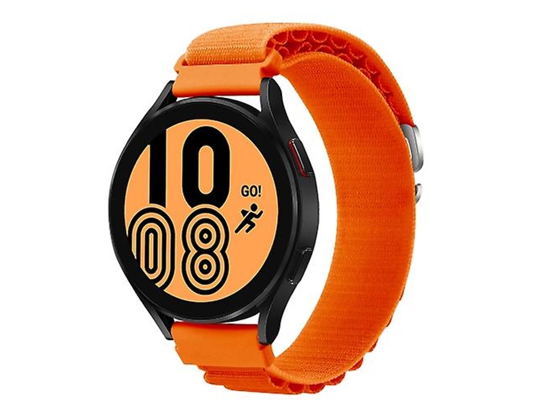 Bracelete para Garmin Forerunner 255S / Venu 2S Faixa de Relógio Universal de Nylon Laranja VENISYMLIS