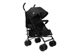 Carrinho De Bebé Ultra-leve Asalvo Tokyo - Reclinável, Arnês 5 Pontos, Spf50+, Capota - Preto