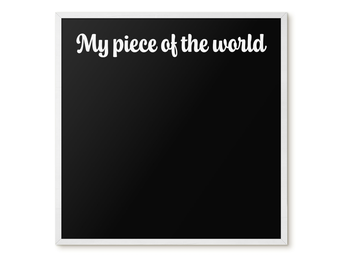 Magnetic Glass Board My Piece Of The World For The Hall Espelharte (50x50 Cm)