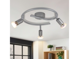 Foco De Teto Led Ajustável Gu10 Focos De Teto 3 Lâmpadas Para Sala De Estar Industrial Nettlife