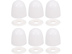 Tampas De Rosca Decorativas Healeved Vaso Sanitário, 6 Peças, Fácil Instalação, Design Dividido, Acessórios