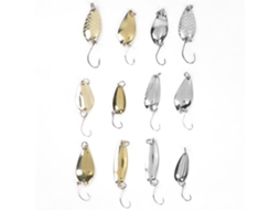 Lure Spinner Set (attracts Small Fish, Metal Material) 12 Pieces/box Horse Mouth Spinner Set