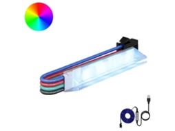 Vidaxl Fita Led 12 Unid. Preto E Branco Cobre E Plástico