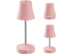 Luminária de mesa recarregável com sensor de gestos, ajuste de altura e brilho.