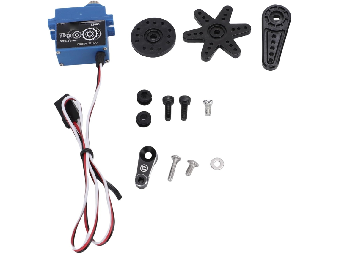 Servo Digital Rc de 7 Kg com Engrenagens e Braços de Metal Liga de Alumínio Ip66 para Crawlers SFUSHOS
