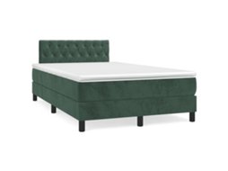Box Spring Bed, Box Spring Beds Vidaxl Verde Veludo (120 X 200 Cm)