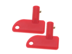 2 Peças Interruptor De Desconexão De Bateria Vermelho Para Veículo E Caminhão