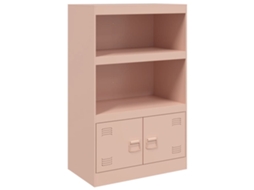 Aparador 67x39x107 Cm Aço Rosa MAISON EXCLUSIVE