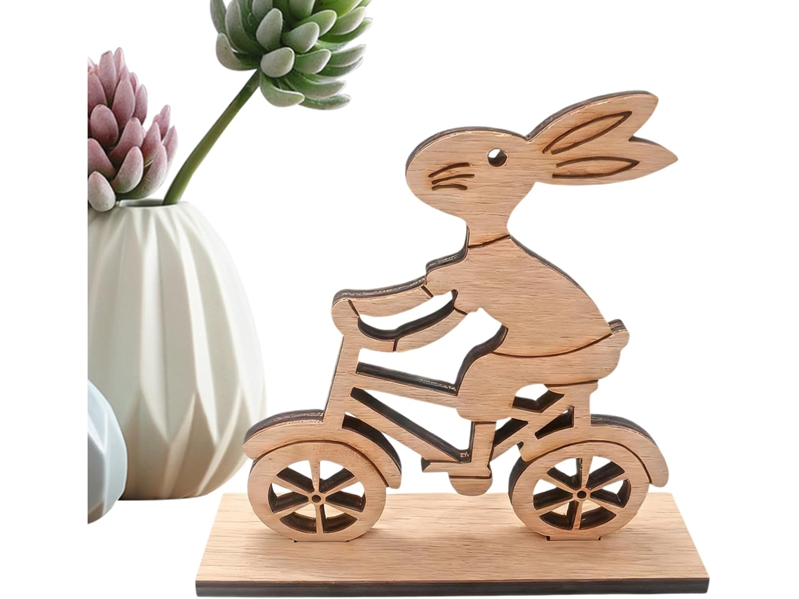Estatuetas Genéricas de Coelho, Estátuas de Páscoa, para Mesa, Feitas À Mão, para Escrivaninha, Escritório, Sala de CHABERLU