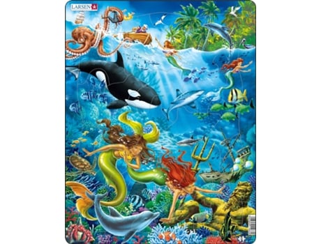 Puzzle LARSEN Maxi La-Us20 em Forma de 32 Peças Fauna