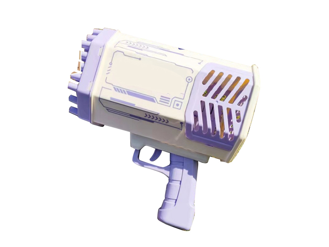 Walshlxq máquina de Bolhas Portátil para Crianças com Bateria de Lítio, 69 Buracos, Soplador de Bolhas Roxo, Brinquedo para Crianças