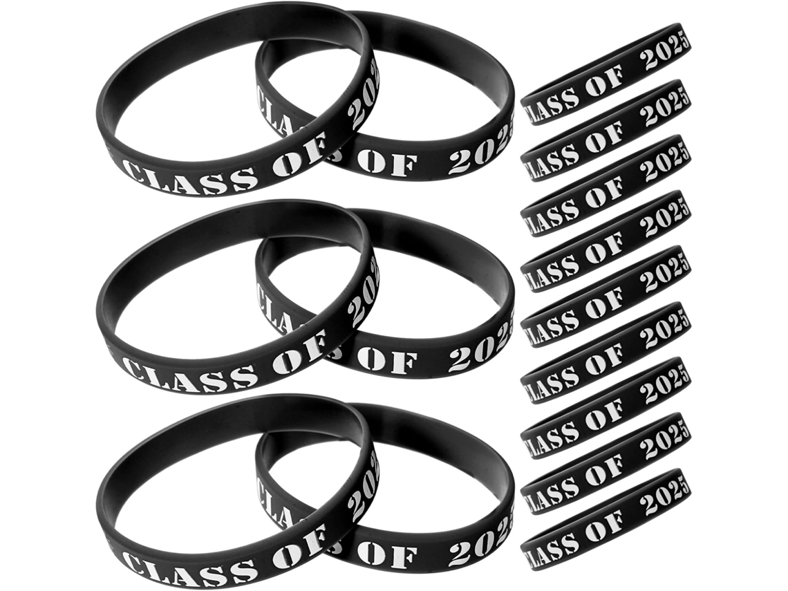 Pulseiras temáticas para festas, 25 unidades, de silicone marrom e elástico, para festivais e eventos escolares.