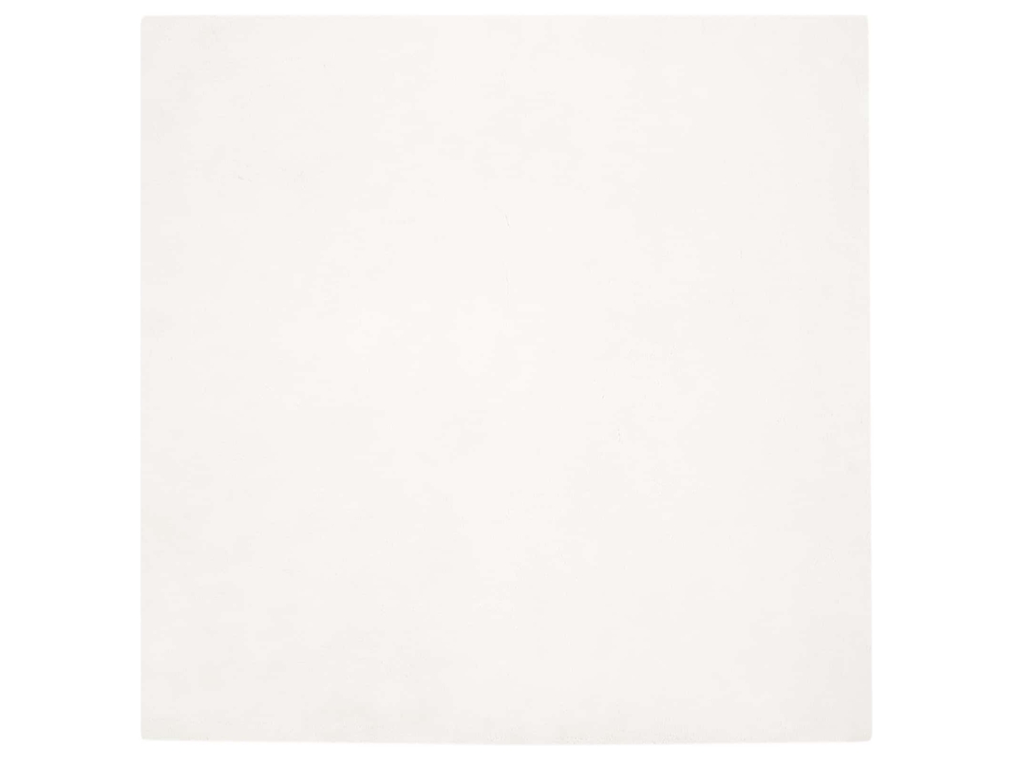 Conjunto 1 Tapete Macio Vidaxl Creme Poliéster (200 X 200 Cm)