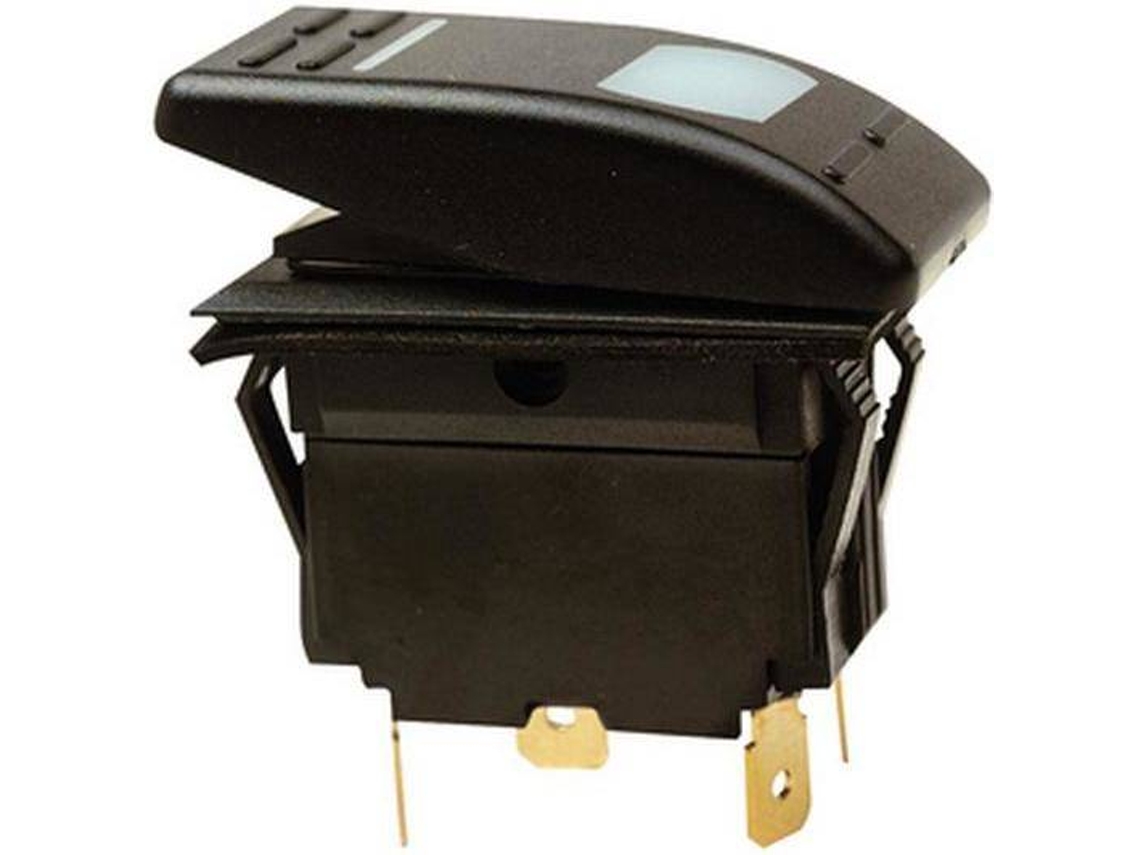Interruptor SEACHOICE Rocker On-Off-On Preto