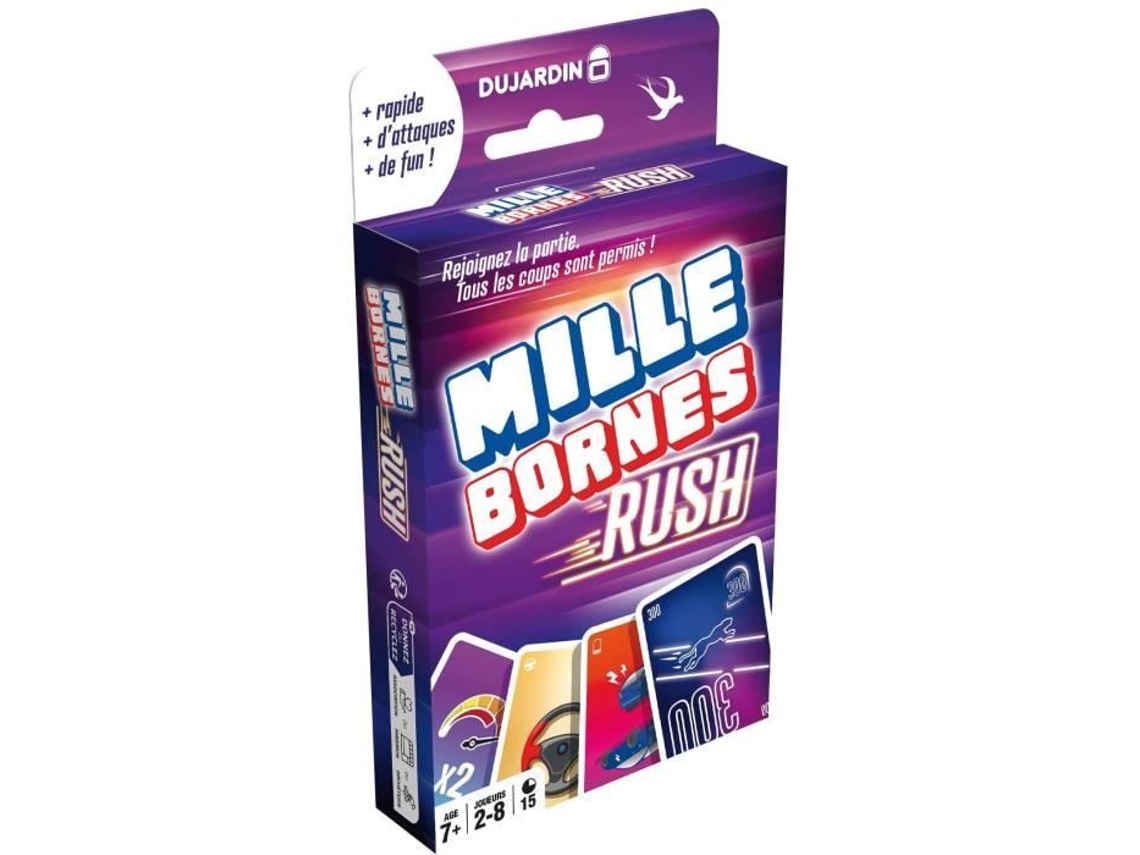 Jogo de cartas MILLE BORNES RUSH - DUJARDIN - Para 2 jogadores ou mais - A partir dos 7 anos