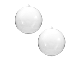 Bolas Acrílicas Transparentes Preenchíveis para Decoração de Festas NEVEANCE