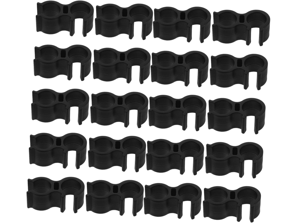 Conjunto De 20-presilhas Para Chuveiro, Para Assento De Banheira E Banco Transferência, Plástico Preto Com Suporte
