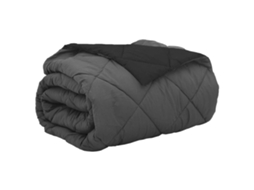 Edredão | Edredom | Duvet De Verão Simples Preto E Anthracite 220 X 260 Cm