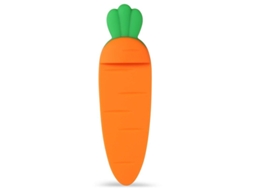 2026 marcador de Livros Linjou, 2 Unidades de Silicone Bonito Cenoura, Laranja, 11.7cm X 3.6cm, Leve e Durável